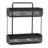 Double shower basket rectangular